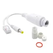 New 100mbps 24V To 12V Waterproof POE Splitter Injector Adapter For IP Camera