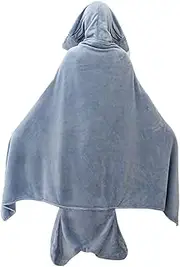 [Generic] Shark Blanket Cloak,Super Soft Cozy Blanket - Comfortable Sleeping Bag Cosplay Shark Costume, Wearable Soft Nap Blanket for Home, Sofa
