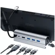 Steam Deck Dock Station 6in1 USB C HDMI 4K@60Hz Gigabit Ethernet PD 60W Rog Ally