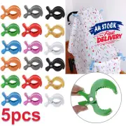 5PC Blanket Clip Stroller Peg Toy Car Seat Cover Clips Pram Hook for Out Going