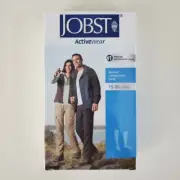 JOBST Activewear 15-20 mmHg Knee High Compression Socks Cool White Size Small
