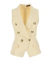 Balmain Double Breasted Gilet FR36,FR38 Nude