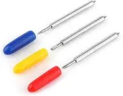 Oumefar 15pcs Tungsten Steel Plotter Cutter Blade Plotter Cutter Head for Cutter 30° 45° 60°, Replacement Blades Cutter Machines Needle for Vinyl 30 Degree 45 Degree 60 Degree