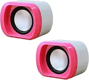 Small Computer Soundbar - Portable Multimedia Speaker,Desktop Speakers USB Speaker with Clear Sound Quality for Family Friends