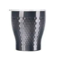 在飛比找momo購物網優惠-【Tiamo】真空錘紋陶瓷隨手杯230ml-鈦黑色(HE51