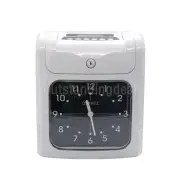 Time Card Machine Employee Time Clock w/ 50 Time Cards & 2 Keys & 1 Ribbon os67