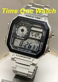 在飛比找Yahoo!奇摩拍賣優惠-實體店面(公司貨)日系_CASIO_卡西歐世界地圖電子錶AE