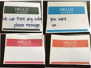 25 "HELLO MY NAME IS" NAME TAGS BADGES STICKERS - Tell Colour we print