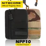 NITECORE NPP10 戰術單肩包吊帶口袋袋耳機包男士女士黑色迷彩軍用 EDC 迷你錢包錢包