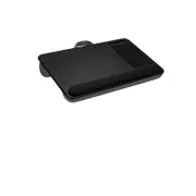 Portable Laptop Desk with Device Ledge, Mouse Pad and Phone Holder for Home Office (Black, 43cm)