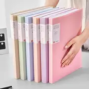 Organizer 1PC A4 Folder Information Kit Multi-Page Transparent Insert Information File for Students to Store Examination Papers for Office(Green)