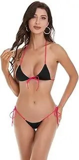 [Dadress] Extreme Sexy Micro Bikini Sets 2Pcs Swimsuit Spaghetti Strap G-String Bottom Swimwear Mini Bikinis for Women