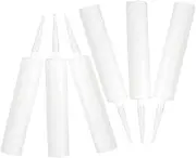 CLISPEED 6Pcs Refillable Caulk Tubes Sealant Tube for Home Repairs Durable Lightweight Design for DIY Projects Mix Your Own Caulk