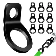 Tie Down Anchors Hooks Dirt Bike Tie Down Strap Rings For Motorcycle 10PCS Black