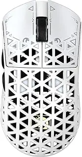 MAMBASNAKE M5 Ultra 39g Carbon Fiber Wireless Mouse, 42K DPI PAW3950 Sensor, 8KHz Polling Rate Gaming Mouse, Tri-Mode 2.4GHz/BT/Wired Computer Mice, Web Driver, for Win/Mac/FPS/MOBA/Esports-White