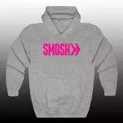 SMOSH Logo Famous Vlogger Logo Men's Gray Hoodie Sweatshirt Size S-3XL