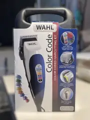 Wahl Color Coded Haircutting Kit 18 Pieces Clipper Case Combs Guards Brush Oil