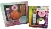 Lot Of 2 NEW Bath Gift Sets .Hallu Unicorn & Frosted Vanilla