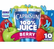 〽️ New Capri Sun Berry Zero Sugar Added 100% Juice Concentrate 10 Pouches