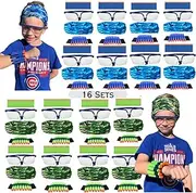 Wishery Nerf Party Supplies Compatible with Nerf Guns. 16 Kids Nerf Birthday Party Favors, Accessories.