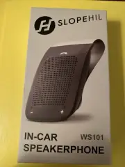 Slopehil In-car Bluetooth Speakerphone Hands-Free Visor Mount WS-102 New In Box