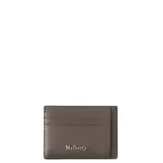 [Mulberry] Farringdon Card Holder Taupe Brown Small Pebble Grain