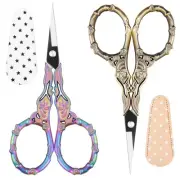 Small Craft Scissors with Cover, Comfortable Handles With Beautiful Butterfly...