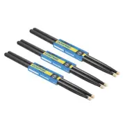 3 Pair Maple Wood Drumstick Anti Slip Drum Stick 5A Black