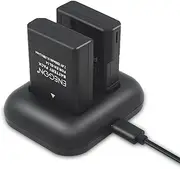 ENEGON EN-EL14/14a Li-ion Battery Charger Set (1500mAh, 2-Pack) and Rapid USB Charger Kit for Nikon EN-EL14/14a, Coolpix P7000, P7100, P7700, P7800 DSLR D3100,D3200,D3300,D3400,D5200,D5300,D5500,D5600