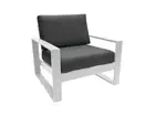 FurnitureOkay Manly Aluminium Outdoor Lounge Chair - White