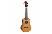 Tiki '22 Series' Spruce Solid Top Electric Concert Ukulele with Hard Case (Natural Gloss)