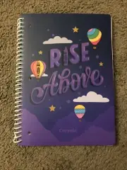 Crayola ‘Rise Above’ Journal Notebook Unused 10.5” x 7.5” Spiral