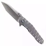 SixLeaf Folding Knife Titanium Alloy Handle 10Cr15MoV Plain Edge SL-67