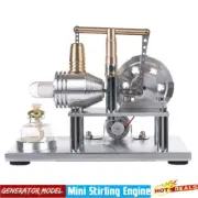 Stirling Engine Model Science Educational Toys Gift Tools with Alcohol Burner a