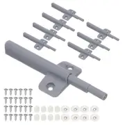 8 Pcs Magnetic Push Latches Push to Open Door Latch Cabinet Door Hardware Gray