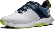 [FootJoy] Men's Prolite Golf Shoe, White/Navy/Lime, 7