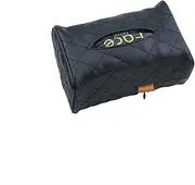 XUNQUCOM Car Chair Back Mounted Tissue Holder PU Leather Case,Black