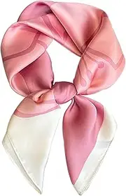 [Hioyiwse] Satin Bandanas Head Scarf For Women Hair Scarves Accessories Lightweight Fashion Wrap Neck Silk Sleeping Headscarf