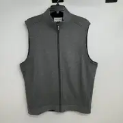 TOMMY BAHAMA Flip Coast Men's Full Zip Vest SIZE M Gray Reversible Casual $110