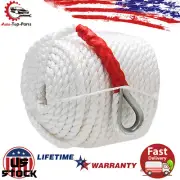 3/4" x 200' Polypropylene Docking Dockline Boat/Mooring/Pull Lines with Thimble
