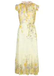 Zimmermann Harmony Floral-print Georgette Midi Dress - Yellow - 2 (UK 12 / M) 2 (UK 12 / M)