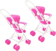 Elegant Mini Stroller for Dolls Simulation Stroller Toy Doll House Decor Sturdy Realistic for Boys and Girls Play