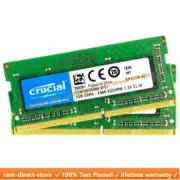 CRUCIAL DDR4 4GB x2 2666 PC4-21300 Laptop 260Pin SODIMM Notebook Memory RAM 2pcs