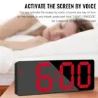 LED Mirror Clock Voice Control Digital Alarm Clock New Alarm Clock Living Room