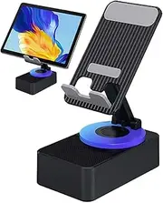 Rechargeable Wireless Speakers | Portable Rechargeable Phone Stand Speakers - 360 Degree Rotating Entertainment Tool for Business Trip, Home, Traveling, Camping, Outing