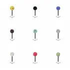 Rings Jewelry Labret Piercing Stud Tragus Bar Crystal Ball For Women Studs