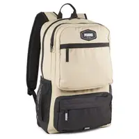 在飛比找PChome24h購物優惠-PUMA 後背包 DECK 奶茶色 多夾層 運動 書包 包包