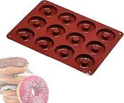 Cake Baking Molds | Silicone Donut Mold Decor - Dishwasher Safe Dessert Making Tool for Jellies, Candies, Puddings, Pastries