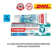 4 x 110g Colgate Sensitive Pro Relief WHITENING Instant Relief FAST SHIPPING