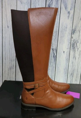 Hush Puppies Vanessa Knee High Tall Calf Boots Tan Brown UK 6 EU 39